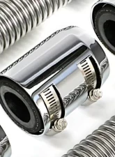 Trans-Dapt Performance 48 in. STAINLESS STEEL RADIATOR HOSE KIT-CHROMED ALUMINUM ENDS                                     - 8207 - Image 2