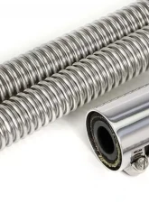 Trans-Dapt Performance STAINLESS STEEL HEATER HOSE KIT- POLISHED ALUMINUM ENDS                                     - 8208 - Image 2
