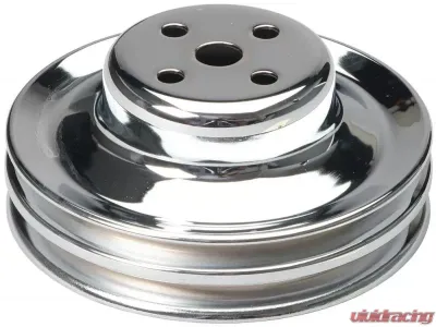Trans-Dapt Performance WATER PUMP Pulley; 2 Groove; 1965-1966 FORD 289; O.E. Water Pump-CHROME Ford 4.7L V8 - 8301