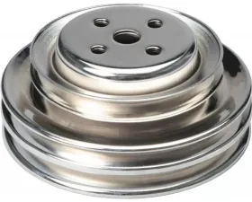 Trans-Dapt Performance WATER PUMP Pulley; 3 Groove; 1964-1973 FORD 289; O.E. Water Pump-CHROME Ford 4.7L V8