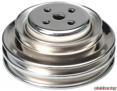 Trans-Dapt Performance WATER PUMP Pulley; 3 Groove; 1964-1973 FORD 289; O.E. Water Pump-CHROME Ford 4.7L V8 - 8302