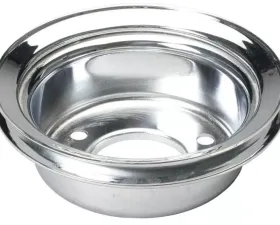 Trans-Dapt Performance CRANKSHAFT Pulley; 1 Groove; 1965-1966 FORD 289; O.E. Water Pump-CHROME Ford 4.7L V8