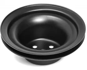 Trans-Dapt Performance WATER PUMP Pulley; 1 Groove; 1965-1966 FORD 289; O.E. Water Pump- ASPHALT BLACK Ford 4.7L V8