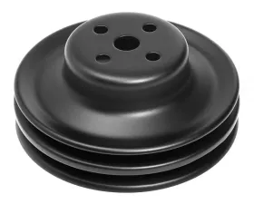 Trans-Dapt Performance WATER PUMP Pulley; 2 Groove; 1965-1966 FORD 289; O.E. Water Pump- ASPHALT BLACK Ford 4.7L V8