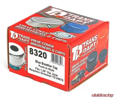 Trans-Dapt Performance PUSH-IN Breather Cap Only (no Grommet); 2-3/4 in. Diameter- FORD BLUE - 8320