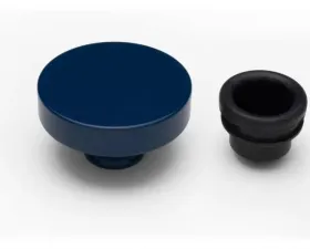 Trans-Dapt Performance PUSH-IN Style Oil Cap; 1-1/4 in. Neck- FORD BLUE Powder Coated (ALUMINUM)