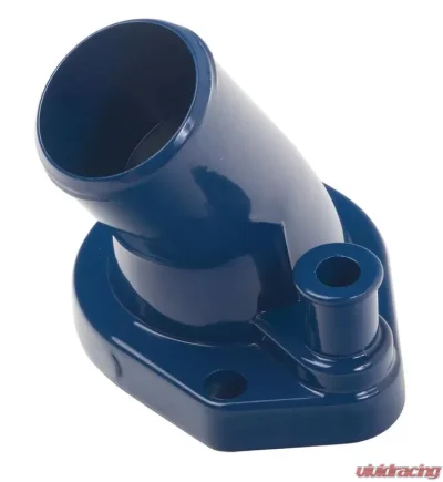 Trans-Dapt Performance Water Neck; FORD 289-351W; O-Ring Seal- FORD BLUE Powder Coat - 8340