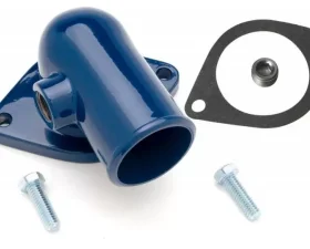 Trans-Dapt Performance Water Neck; FORD 390, 427 and 428; Gasket Seal- FORD BLUE Powder Coat