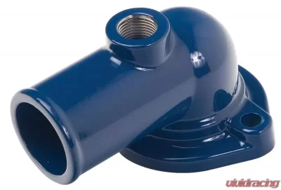 Trans-Dapt Performance Water Neck; FORD 429-460; O-Ring Seal- FORD BLUE Powder Coat - 8342