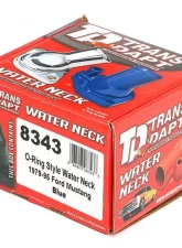 Trans-Dapt Performance FORD BLUE POWDER-COATED WATER NECK; 79-95 MUSTANG Ford Mustang 1995 5.8L V8                                     - 8343 - Image 3