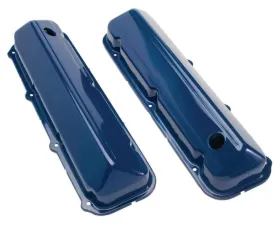 Trans-Dapt Performance O.E.-STYLE Valve Covers; Stock Height; FORD 429-460- FORD BLUE