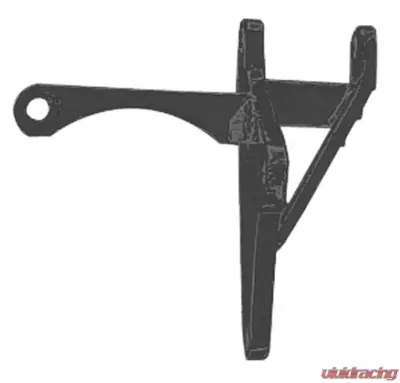 Trans-Dapt Performance OEM-Style ALTERNATOR Bracket (Bottom); CHEVY BB (65-68);SHORT W/P-ASPHALT BLACK Chevrolet 6.5L V8 - 8502