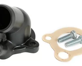 Trans-Dapt Performance ASPHALT BLACK POWDER-COATED WATER NECK (THERMOSTAT HOUSING); OLDSMOBILE 330-455