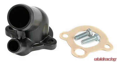 Trans-Dapt Performance ASPHALT BLACK POWDER-COATED WATER NECK (THERMOSTAT HOUSING); OLDSMOBILE 330-455 - 8587