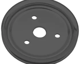 Trans-Dapt Performance CRANKSHAFT Pulley; 1 Groove; CHEVROLET SB (55-68);SHORT Water Pump-ASPHALT BLACK Chevrolet