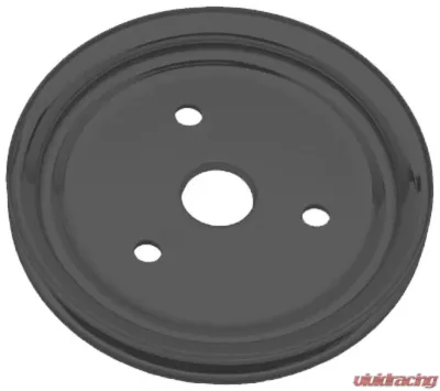 Trans-Dapt Performance CRANKSHAFT Pulley; 1 Groove; CHEVROLET SB (55-68);SHORT Water Pump-ASPHALT BLACK Chevrolet - 8602