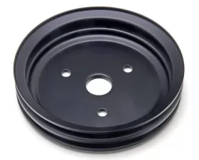 Trans-Dapt Performance CRANKSHAFT Pulley; 2 Groove; CHEVROLET SB (55-68);SHORT Water Pump-ASPHALT BLACK Chevrolet