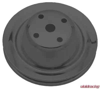 Trans-Dapt Performance WATER PUMP Pulley; 1 Groove; CHEVY SB (69-85); LONG Water Pump- ASPHALT BLACK Chevrolet - 8604