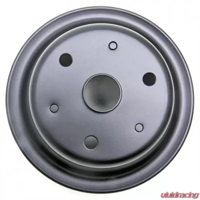 Trans-Dapt Performance CRANKSHAFT Pulley; 2 Groove; CHEVROLET SB (69-85);LONG Water Pump-ASPHALT BLACK Chevrolet - 8607