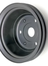 Trans-Dapt Performance CRANKSHAFT Pulley; 2 Groove; CHEVROLET SB (69-85);LONG Water Pump-ASPHALT BLACK Chevrolet                                     - 8607 - Image 3