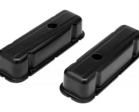 Trans-Dapt Performance BUICK 231 V6 ASPHALT BLACK POWDER COATED VALVE COVERS