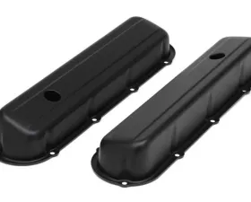Trans-Dapt Performance CADILLAC ASPHALT BLACK POWDER COATED VALVE COVERS