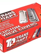 Trans-Dapt Performance OLDS CTR. HOLE ASPHALT BLACK POWDER COATED VALVE COVERS                                     - 8611 - Image 4