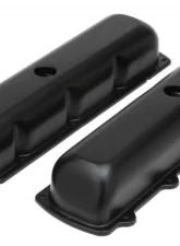 Trans-Dapt Performance OLDS CTR. HOLE ASPHALT BLACK POWDER COATED VALVE COVERS                                     - 8611 - Image 4