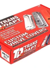 Trans-Dapt Performance OLDS OFFSET HOLE ASPHALT BLACK POWDER COATED VALVE COVERS                                     - 8612 - Image 4