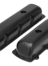 Trans-Dapt Performance OLDS OFFSET HOLE ASPHALT BLACK POWDER COATED VALVE COVERS                                     - 8612 - Image 4