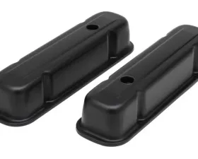 Trans-Dapt Performance PONTIAC TALL ASPHALT BLACK POWDER COATED VALVE COVERS