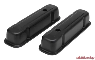 Trans-Dapt Performance PONTIAC TALL ASPHALT BLACK POWDER COATED VALVE COVERS - 8613