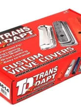 Trans-Dapt Performance SB MOPAR ASPHALT BLACK POWDER COATED VALVE COVERS                                     - 8614 - Image 4
