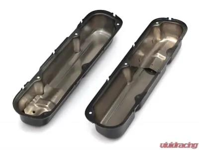 Trans-Dapt Performance SB MOPAR ASPHALT BLACK POWDER COATED VALVE COVERS - 8614