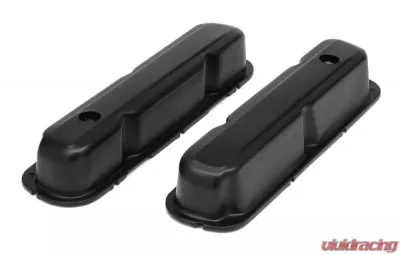 Trans-Dapt Performance SB MOPAR ASPHALT BLACK POWDER COATED VALVE COVERS - 8614