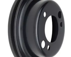 Trans-Dapt Performance CRANKSHAFT Pulley; 1 Groove; CHEVROLET SB & BB; SHORT Water Pump-ASPHALT BLACK Chevrolet