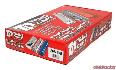 Trans-Dapt Performance BB MOPAR ASPHALT BLACK POWDER COATED VALVE COVERS - 8618