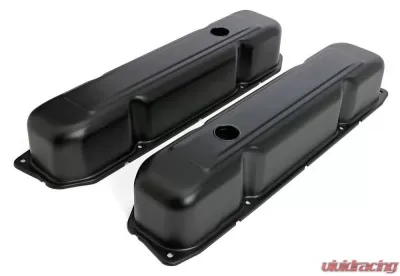 Trans-Dapt Performance BB MOPAR ASPHALT BLACK POWDER COATED VALVE COVERS - 8618