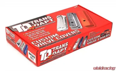 Trans-Dapt Performance AMC 304-401 ASPHALT BLACK POWDER COATED VALVE COVERS - 8620