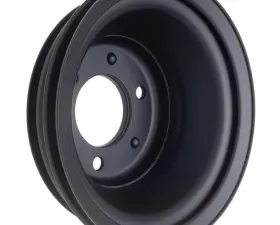 Trans-Dapt Performance CRANKSHAFT Pulley; 3 Groove; CHEVROLET BB (69-06);LONG Water Pump-ASPHALT BLACK Chevrolet