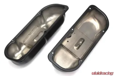 Trans-Dapt Performance FORD 3.8L V6 ASPHALT BLACK POWDER COATED VALVE COVERS - 8630