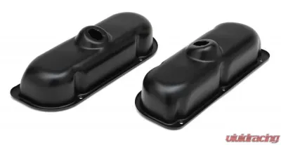 Trans-Dapt Performance FORD 3.8L V6 ASPHALT BLACK POWDER COATED VALVE COVERS - 8630