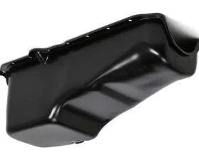Trans-Dapt Performance 1986-00 Chevy 305-350 OEM-Style Oil Pan; Asphalt Black (4 Qt) Chevrolet