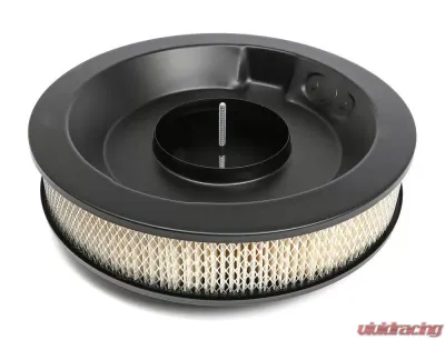 Trans-Dapt Performance MUSCLE CAR-STYLE Air Cleaner Set; 14 in. Diameter; 3 in. Tall- ASPHALT BLACK - 8640