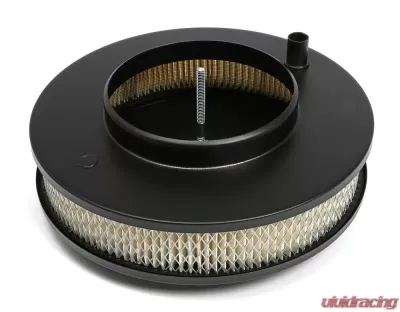 Trans-Dapt Performance MUSCLE CAR-STYLE Air Cleaner Set; 10 in. Diameter; 2-1/8 in. Tall- ASPHALT BLACK - 8641