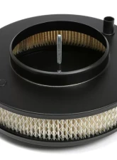 Trans-Dapt Performance MUSCLE CAR-STYLE Air Cleaner Set; 10 in. Diameter; 2-1/8 in. Tall- ASPHALT BLACK                                     - 8641 - Image 3