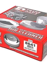 Trans-Dapt Performance MUSCLE CAR-STYLE Air Cleaner Set; 10 in. Diameter; 2-1/8 in. Tall- ASPHALT BLACK                                     - 8641 - Image 4
