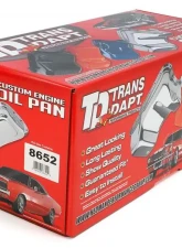 Trans-Dapt Performance 83-93 FORD 5.0L FOX-BODY SLAM-GUARD OIL PAN; FRONT SUMP- ASPHALT BLACK                                     - 8652 - Image 4