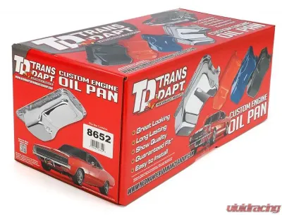 Trans-Dapt Performance 83-93 FORD 5.0L FOX-BODY SLAM-GUARD OIL PAN; FRONT SUMP- ASPHALT BLACK - 8652