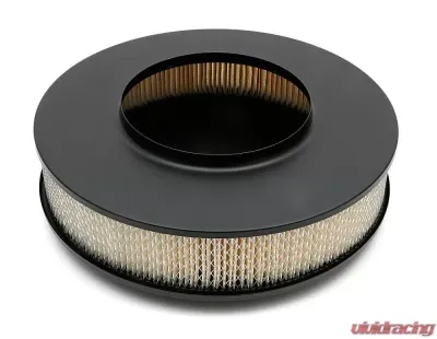 Trans-Dapt Performance AIR CLEANER - DOMINATOR - 14 in. X 3 in. FILTER - POWDER COAT ASPHALT BLACK - 8656